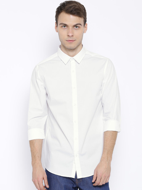 

United Colors of Benetton White Casual Shirt
