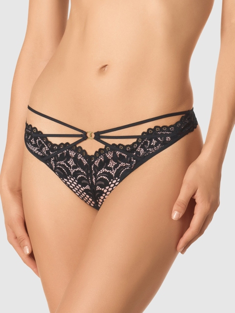 

La Senza Women Black Self Design Thongs 11145325-03YZ