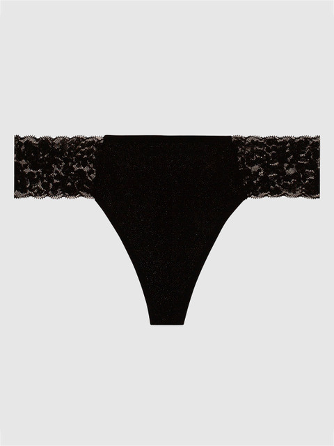 

La Senza Women Black Solid Lace Thongs 11142990-03YZ