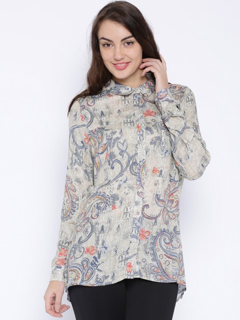 

ONLY Grey Printed Shirt