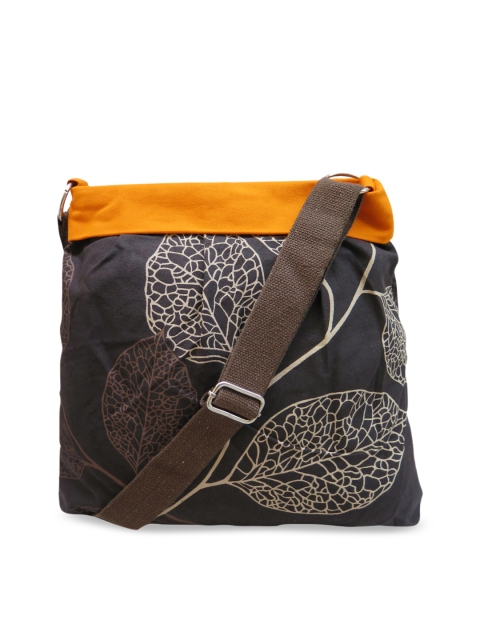 

Spice Art Brown & Off-White Printed Sling Bag