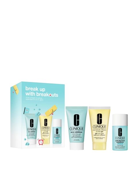 

Clinique Break Up with Breakouts Skin Care Set, Blue