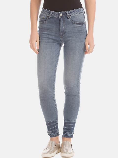 

Aeropostale Women Blue Regular Fit Mid-Rise Clean Look Stretchable Jegging Jeans