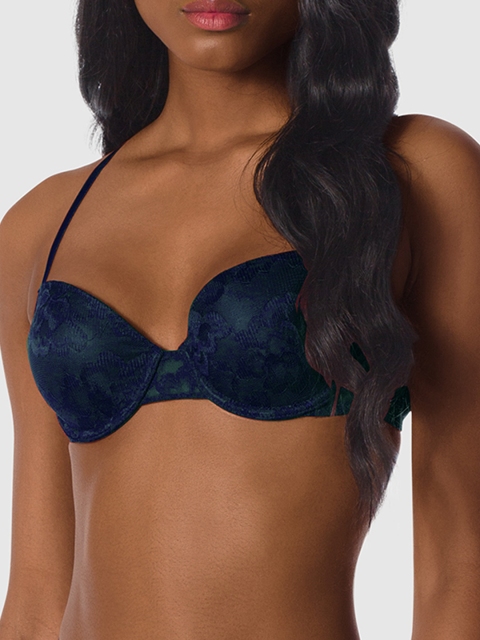 

La Senza Navy Blue Solid Underwired Lightly Padded Everyday Bra 11157053-09MI