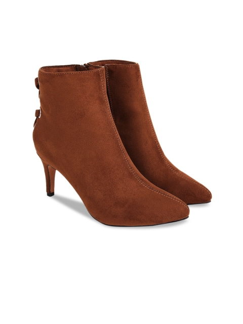 

Rocia Women Brown Solid Heeled Boots