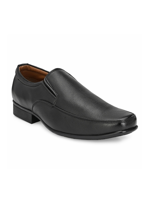 

Rodolfo Darrell Men Black Solid Formal Slip-Ons