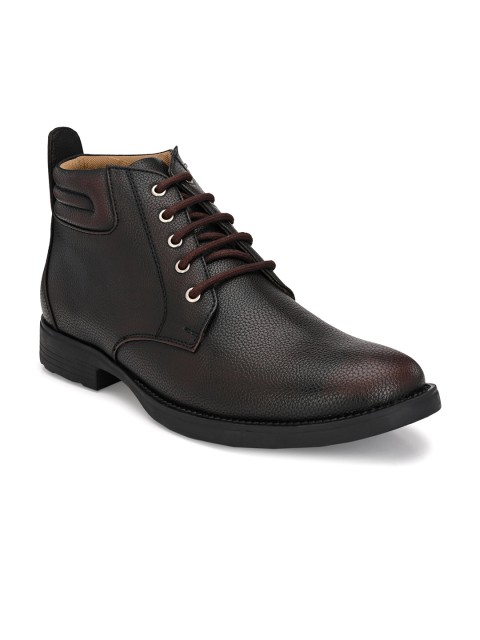 

Rodolfo Darrell Men Coffee Brown Solid Flat Boots