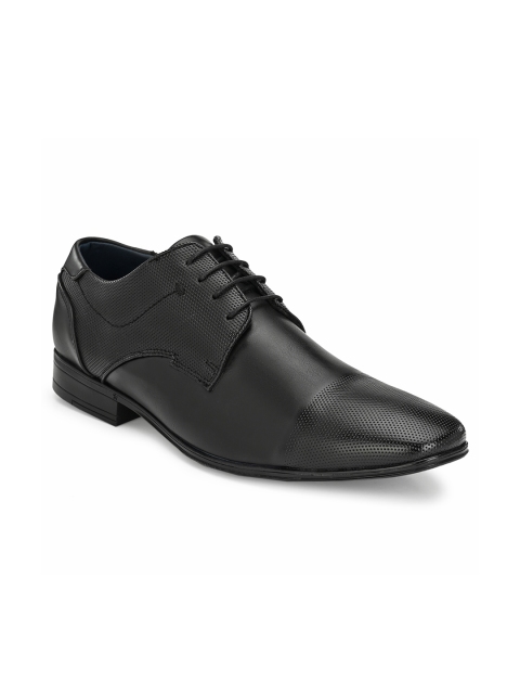 

Rodolfo Darrell Men Black Textured Formal Derbys