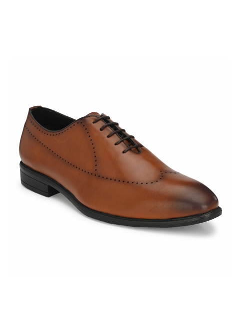 

Rodolfo Darrell Men Tan Brown Solid Formal Oxfords