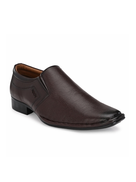 

Rodolfo Darrell Men Coffee Brown Solid Formal Slip-Ons