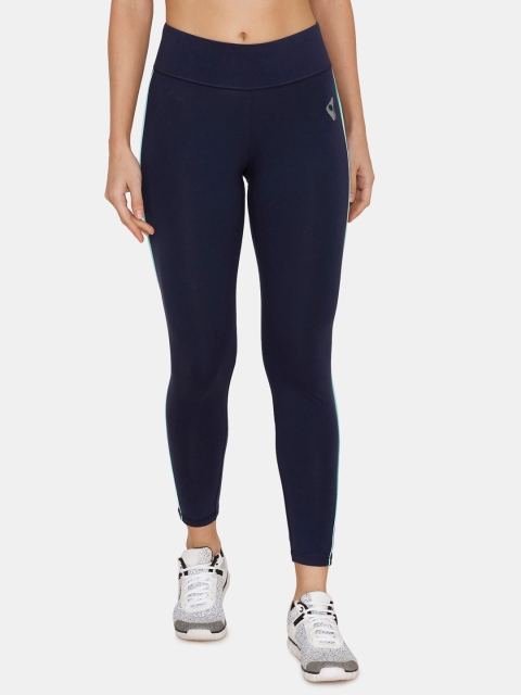 

Zelocity Women Blue Solid Tights