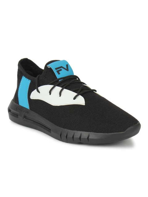 

Fashion Victim Men Black & White Colourblocked Sneakers