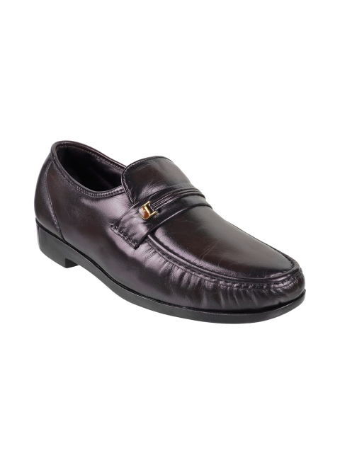 

Metro Men Burgundy Solid Leather Formal Loafers