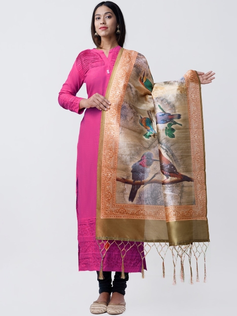 

Unnati Silks Multicoloured Printed Sustainable Dupatta, Multi