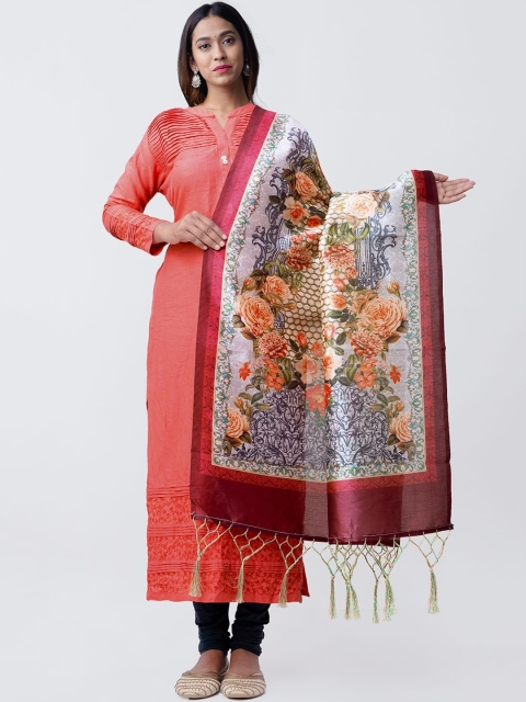 

Unnati Silks Multicoloured Printed Sustainable Dupatta, Multi