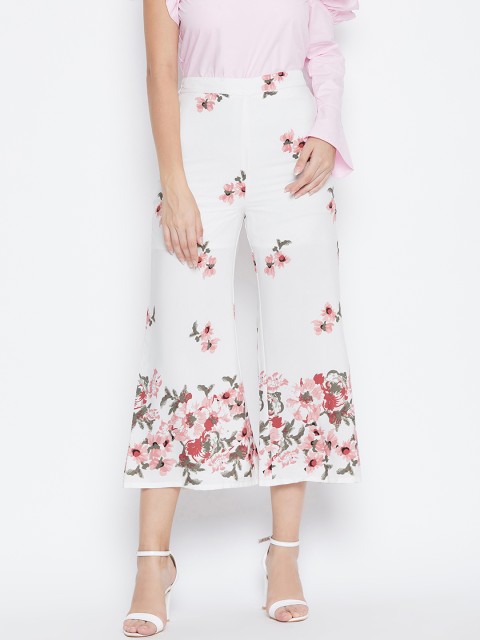 

DODO & MOA Women White Regular Fit Printed Culottes