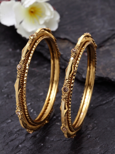 

Stoln Girls Set of 2 Gold-Plated Bangles