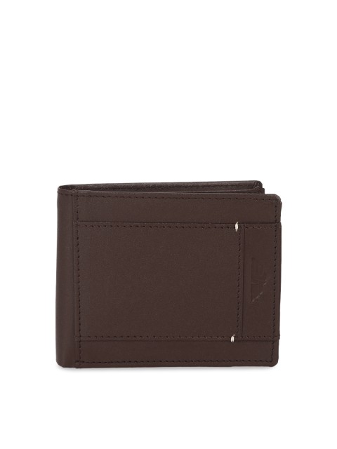 

Red Tape Men Coffee Brown Leather Textured Two Fold Wallet