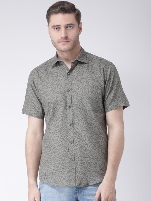 

Zeal Men Grey Standard Regular Fit Printed Casual Shirt