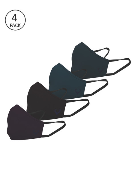 

Allen Solly Multicoloured Pack of 4 Fabric Mask, Multi