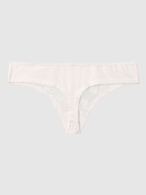 

La Senza Women White Remix Lace Thongs 11129462-34Y5