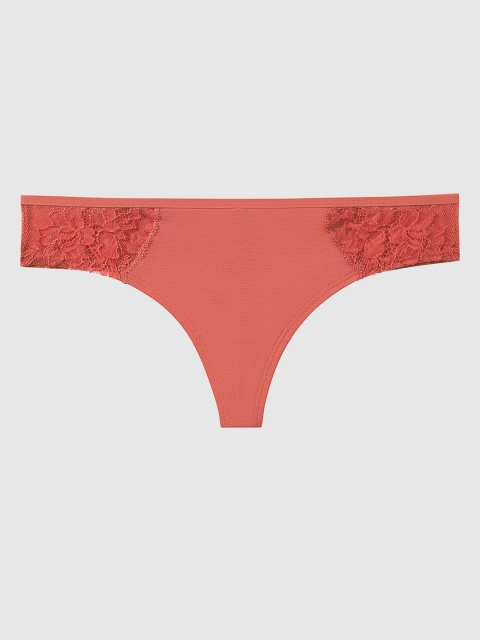 

La Senza Women Rose-Coloured Remix Ultrasoft Thongs 11111008-3RC7
