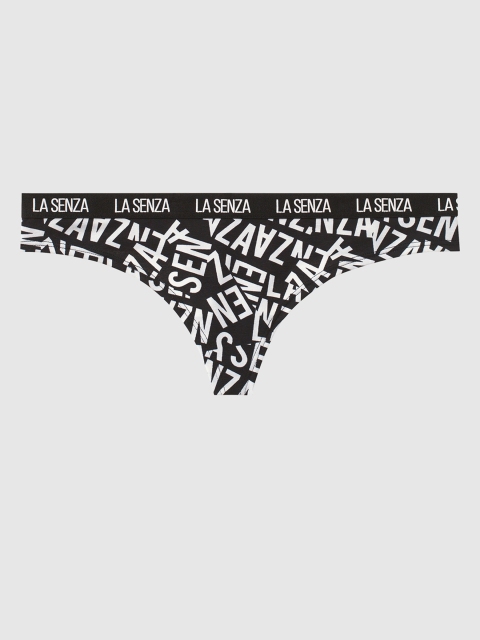 

La Senza Women Black & White Cotton Thongs 11136142-4BWG