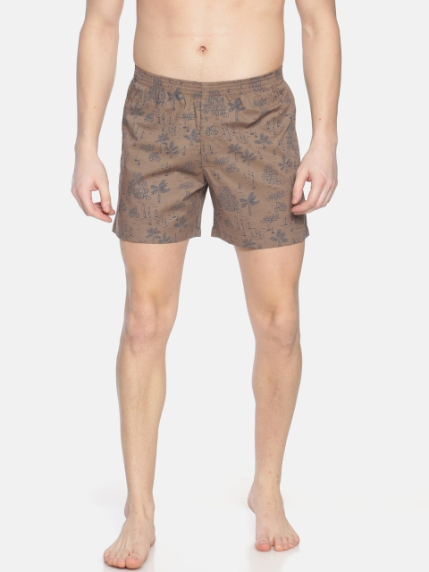 

Bene Kleed Men Brown & Grey Printed Anti-Bacterial Boxers BOMBS02SC04L34-3606A