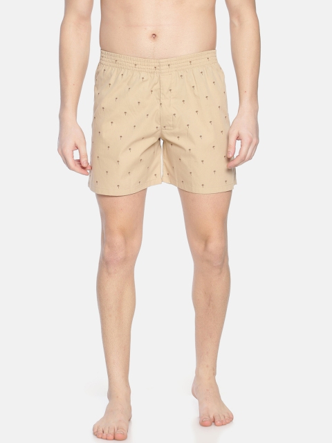 

Bene Kleed Men Khaki & Brown Printed Anti-Bacterial Boxers BOMBS02SC04L34-3583