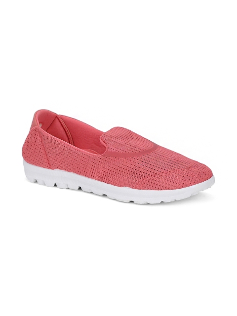 

Khadims Women Pink Slip-On Sneakers