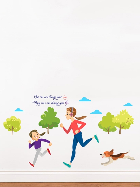 

rawpockets Multicoloured Life Quotes Wall Stickers, Multi