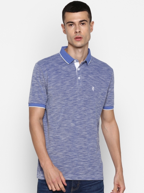 

Red Tape Men Blue Solid Polo Collar T-shirt