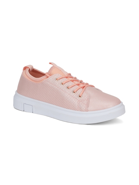 

Khadims Women Peach-Coloured Sneakers