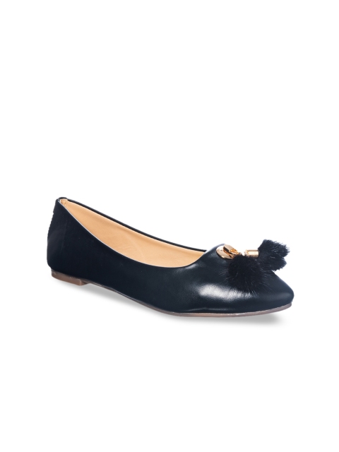 

Khadims Women Black Embellished Ballerinas
