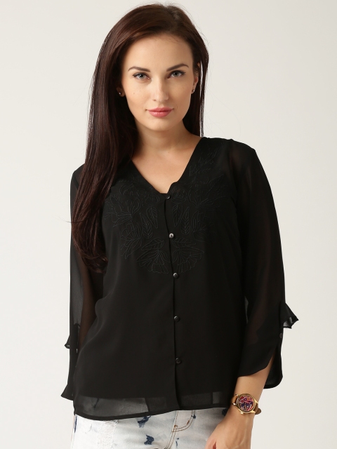 

All About You from Deepika Padukone Black Sheer Shirt