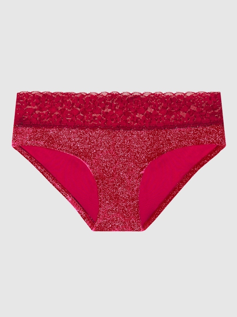 

La Senza Women Red Remix Cotton Hipster Briefs 11145628-74Q6
