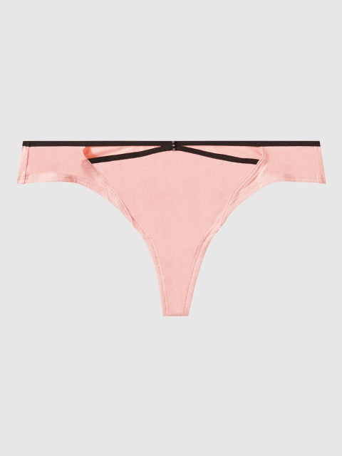 

La Senza Women Peach-Coloured Remix Ultrasoft Thongs 11145633-3U2E