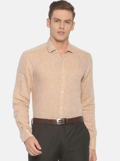 

Linen Club Men Brown Regular Fit Solid Formal Shirt