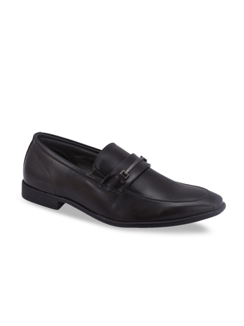 

Khadims Men Brown Solid Lazard Formal Loafers