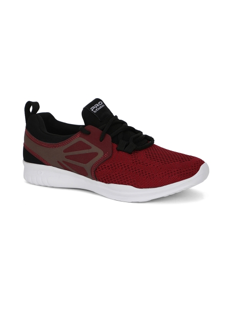 

Khadims Men Red Woven Design Sneakers