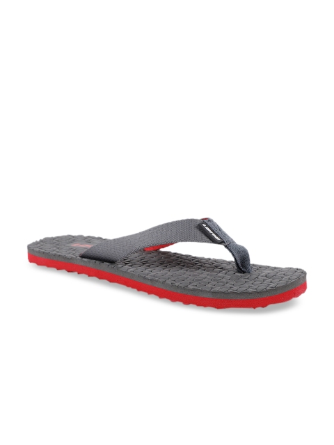 

Lotto Men Grey & Red Colourblocked Thong Flip-Flops