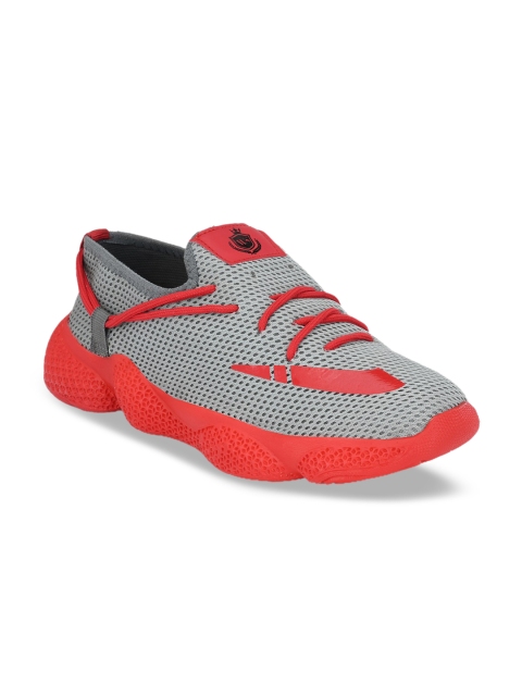 

Walkstyle By El Paso Men Grey Mesh Running Shoes