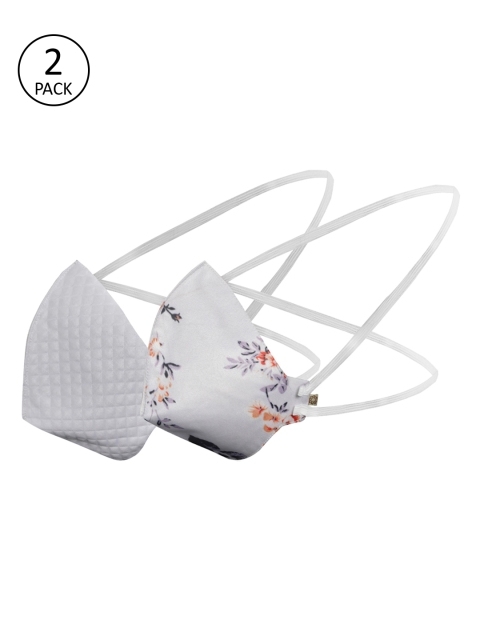 

VASTRAMAY Unisex 2 Pcs 3-Ply Anti-Pollution Reusable Outdoor Masks, White