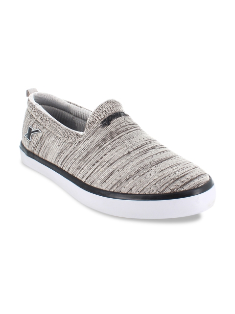 

Sparx Men Grey Woven Design Slip-On Sneakers