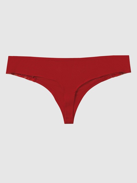 

La Senza Women Red Solid Thongs 11111008-75Q9
