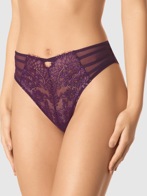 

La Senza Women Purple Self Design Thongs 11142994-96O7