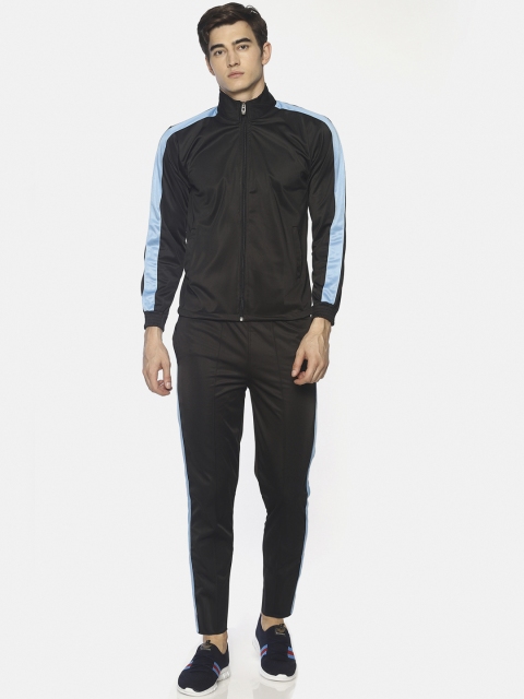 

HPS Sports Men Black Solid Tracksuit