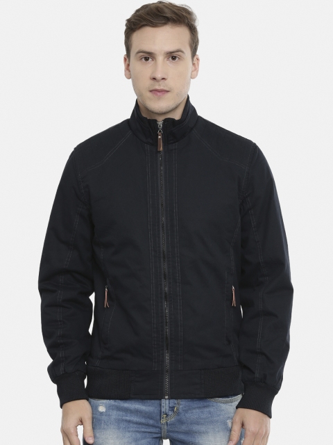 

SHOWOFF Men Navy Blue Solid Water Resistant Padded Jacket