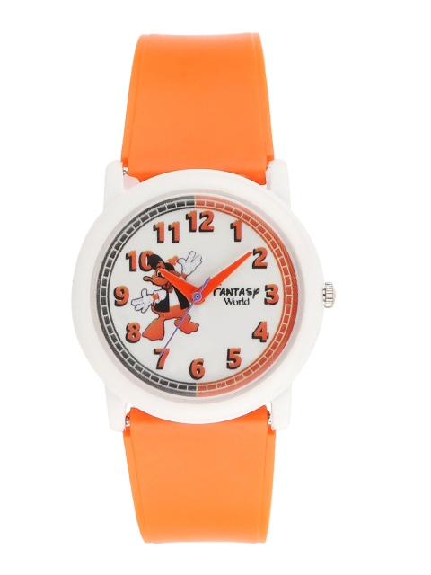 

Fantasy World Boys White & Orange Analogue Watch FW-005-OR01
