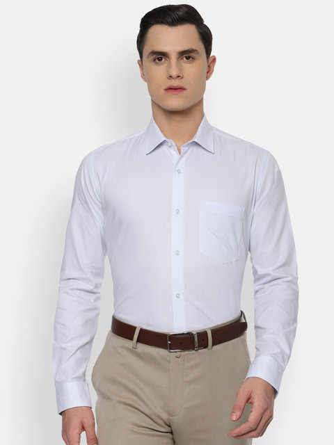 

Van Heusen Men Blue Slim Fit Solid Formal Shirt